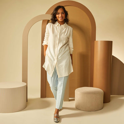 Cigarette trousers BLUE