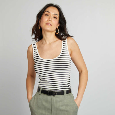 Vest top WHITE STRIPES