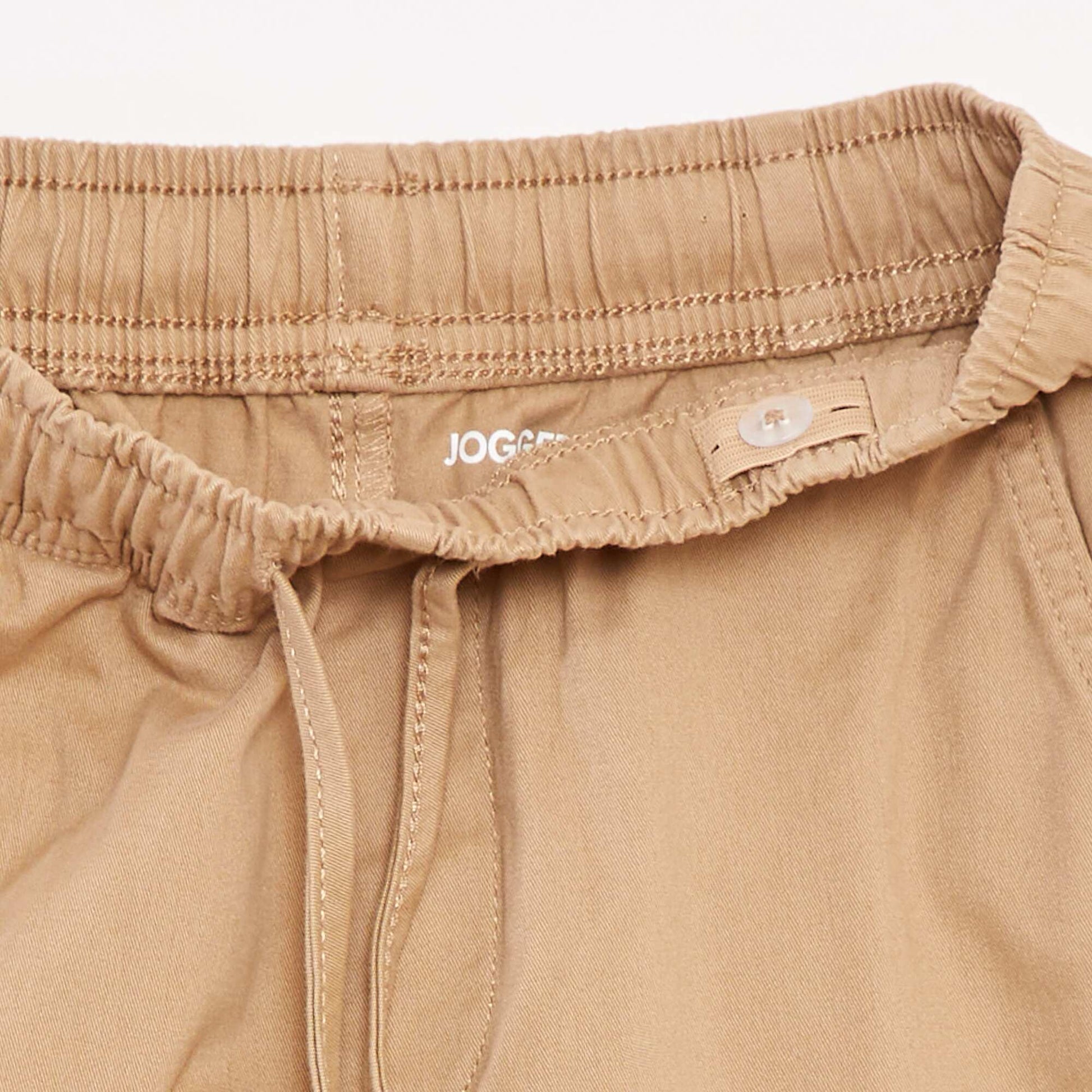 Stretchy multi-pocket trousers BEIGE