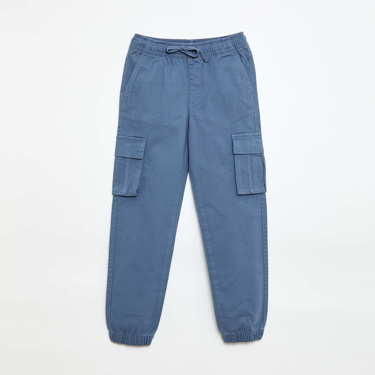 Stretchy multi-pocket trousers BLUE
