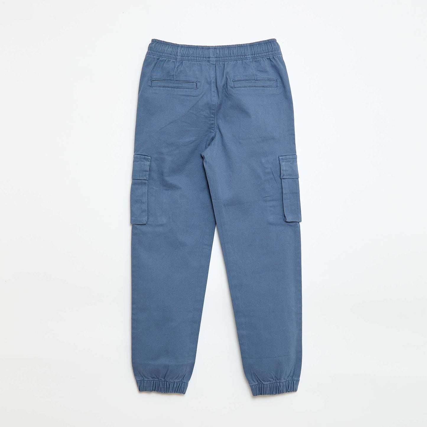 Stretchy multi-pocket trousers BLUE