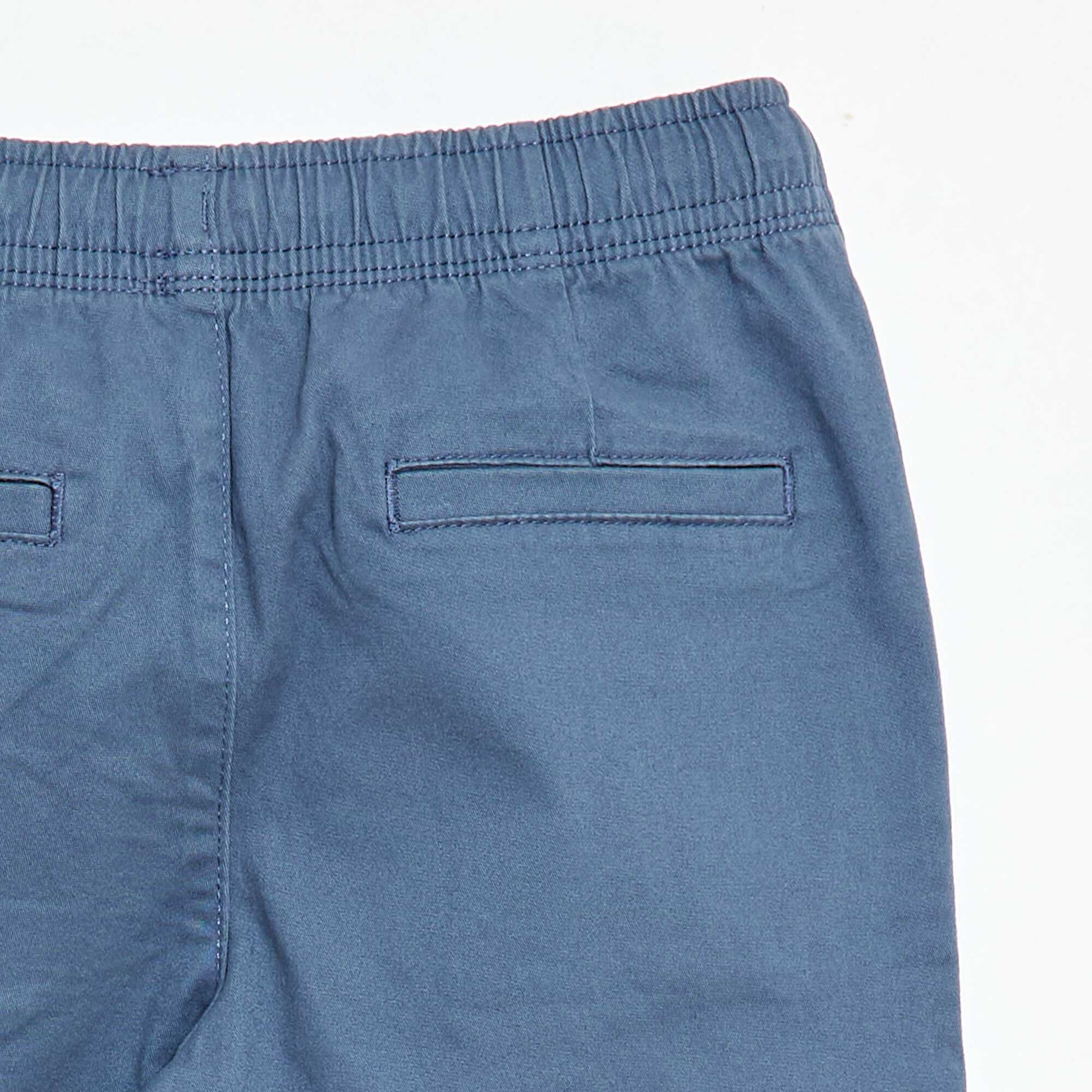 Stretchy multi-pocket trousers BLUE