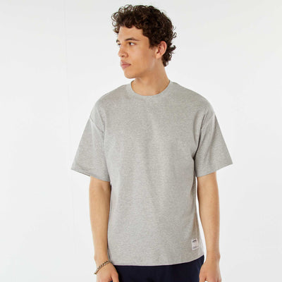 Round neck cotton T-shirt GREY