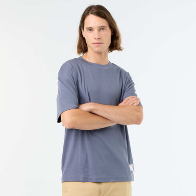 Round neck cotton T-shirt GREY