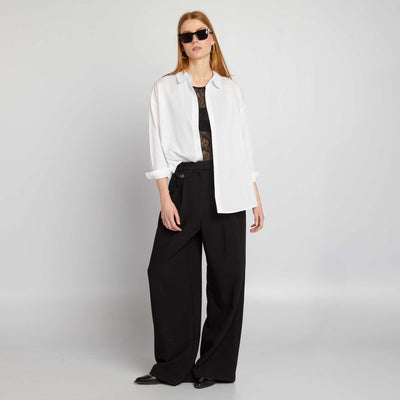 Basic poplin shirt WHITE