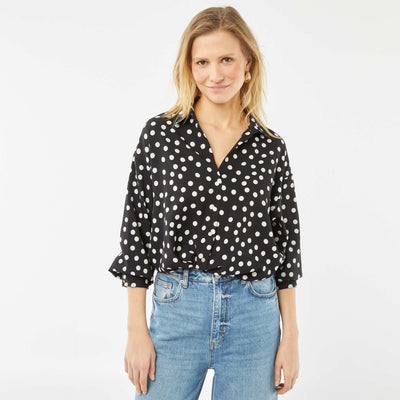 Flowing blouse BLACK