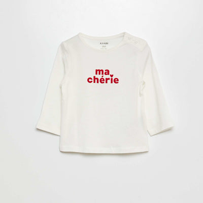 Slogan T-shirt WHITE