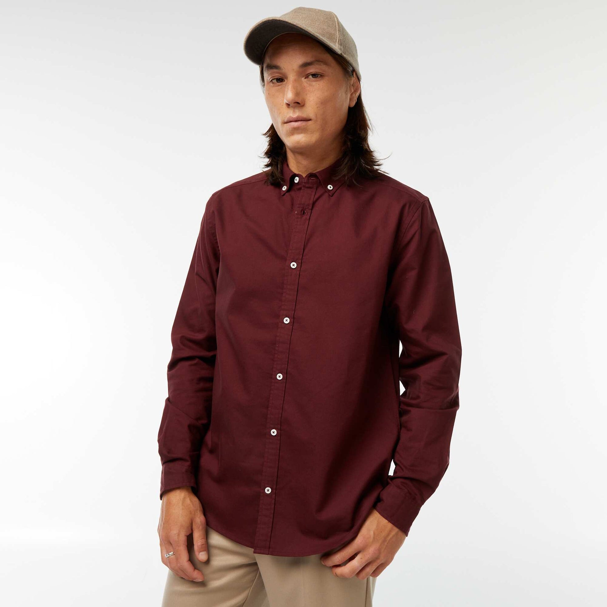 Regular-fit Oxford shirt RED