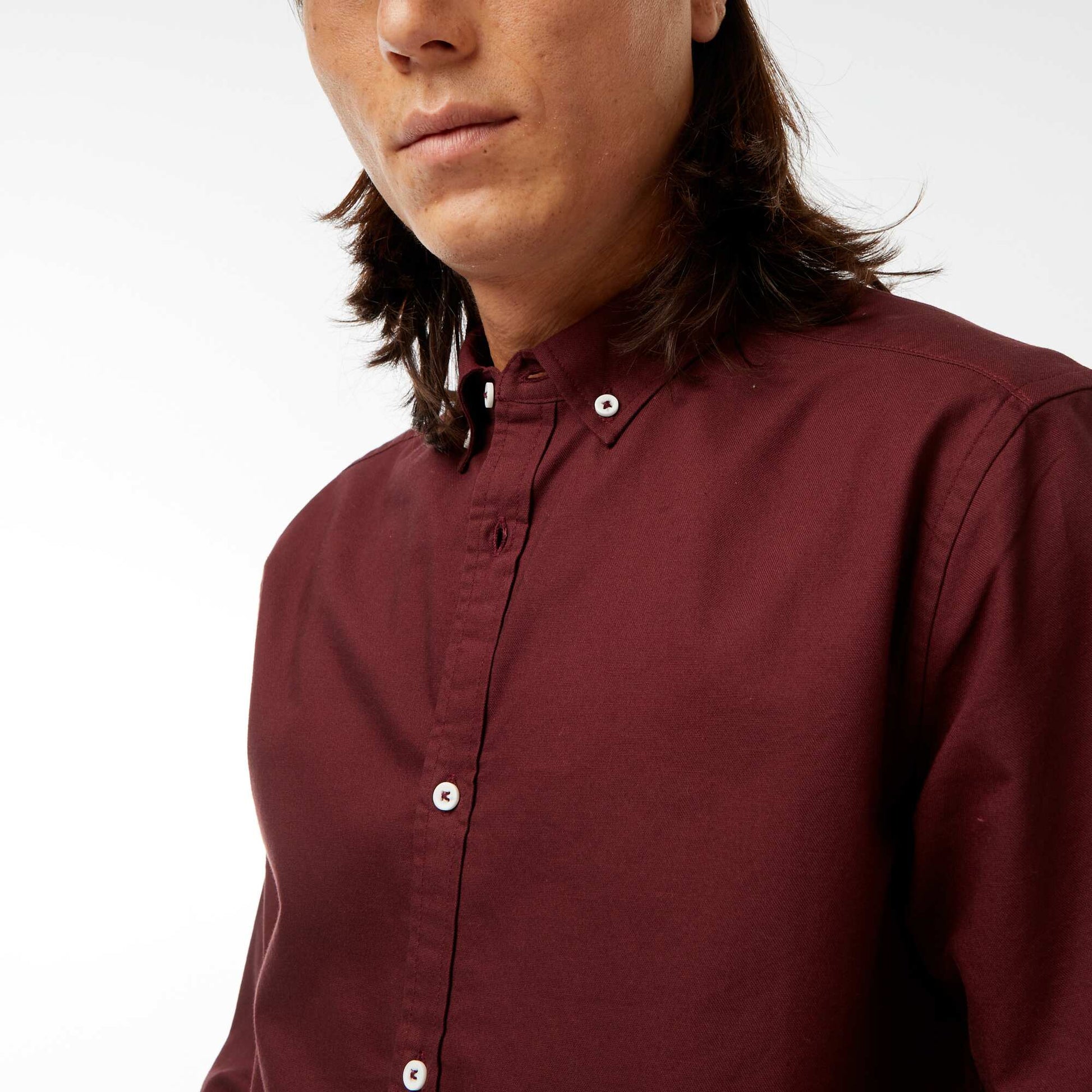 Regular-fit Oxford shirt RED
