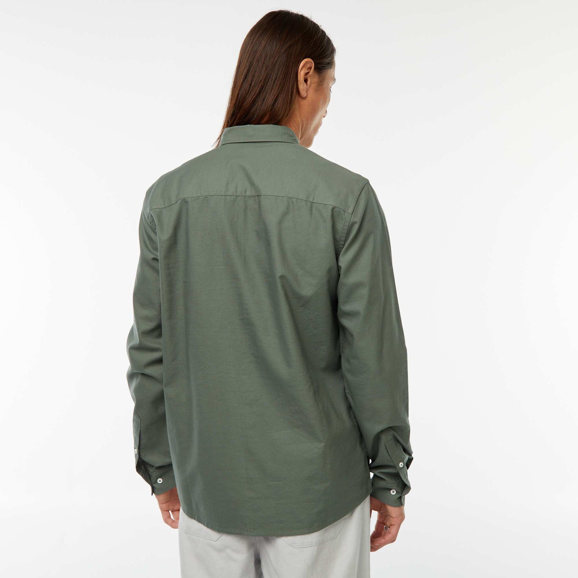 Regular-fit Oxford shirt GREEN