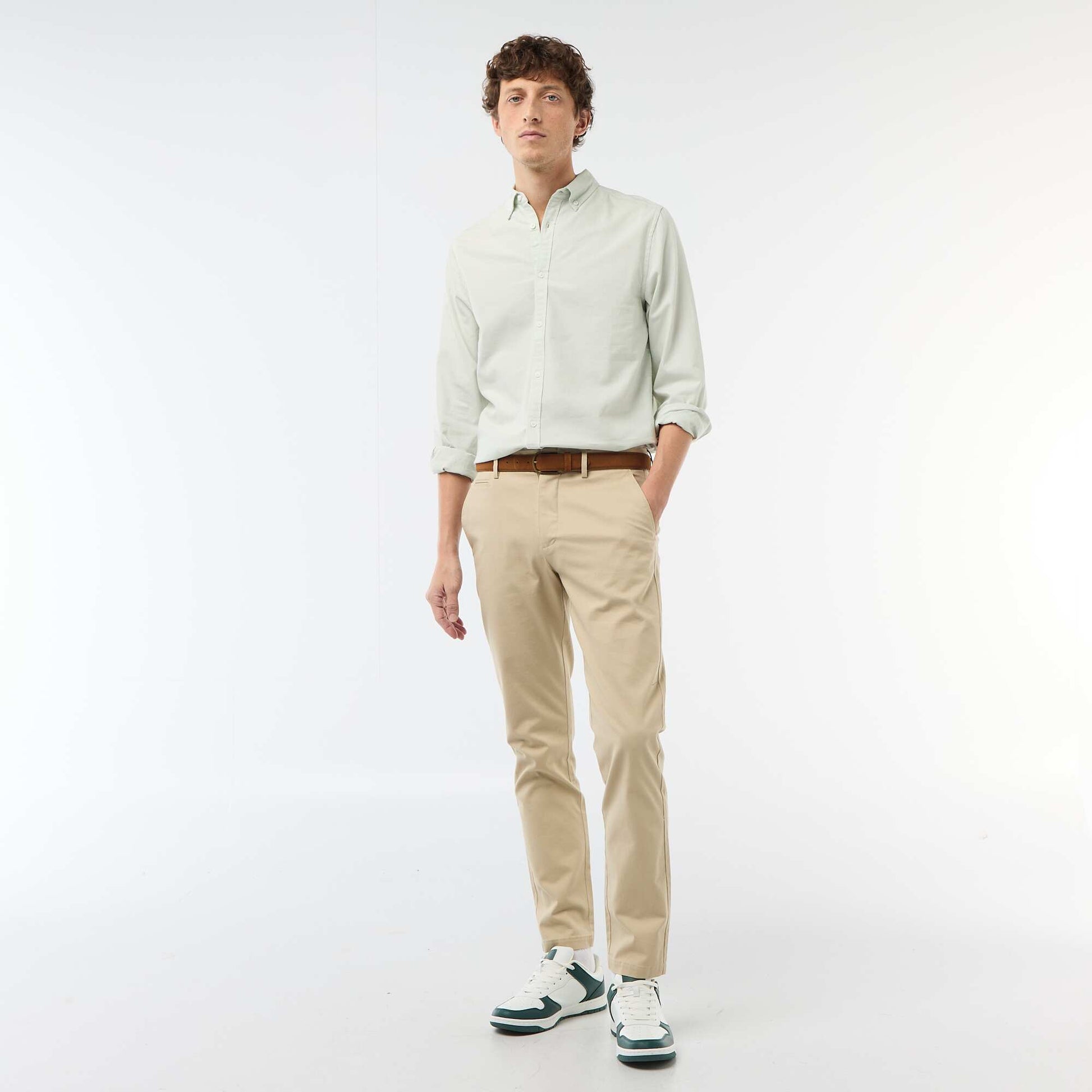 Regular-fit Oxford shirt BLUE