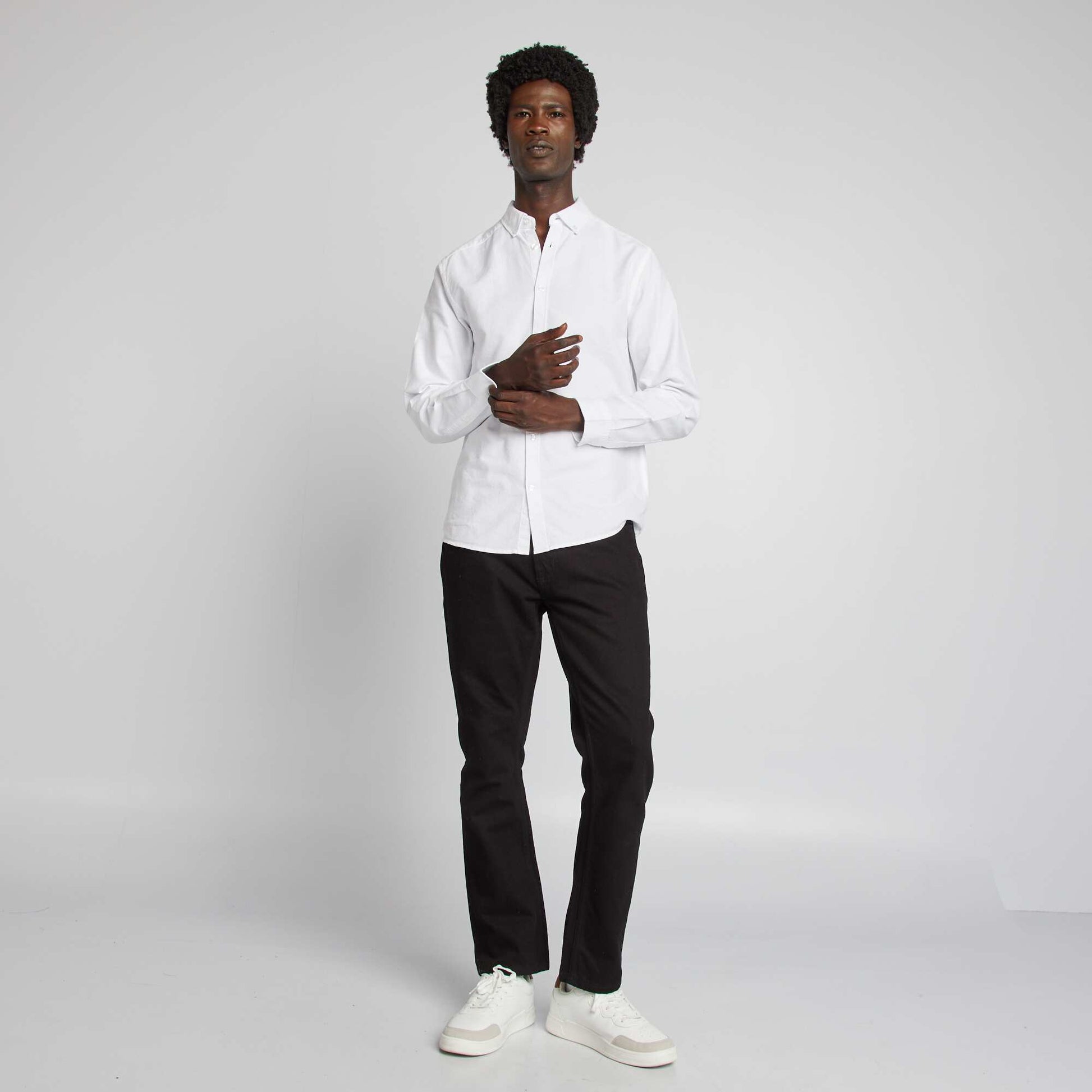 Regular-fit Oxford shirt WHITE