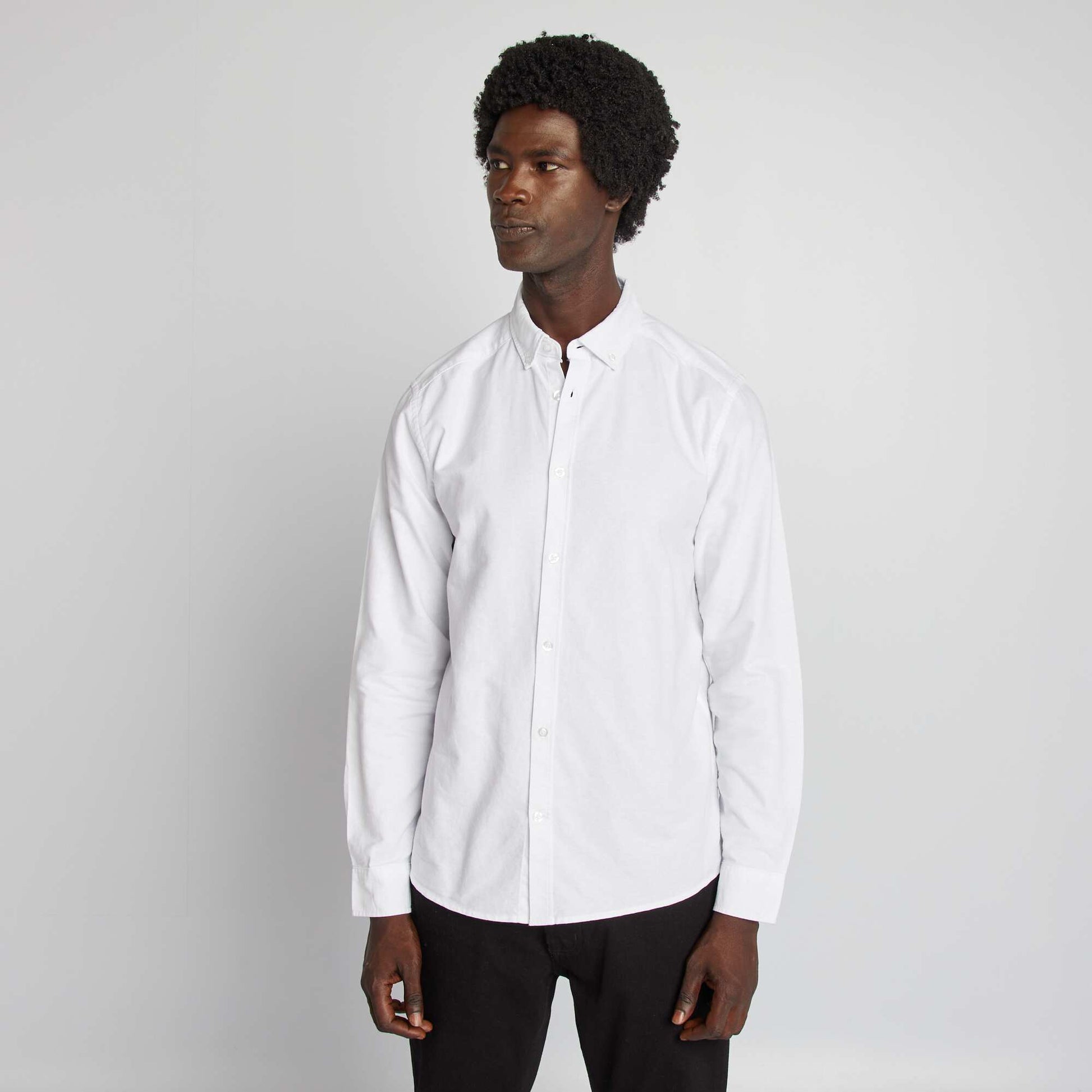 Regular-fit Oxford shirt WHITE