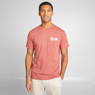 Short-sleeved printed T-shirt RED