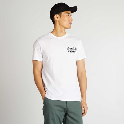 Short-sleeved printed T-shirt WHITE