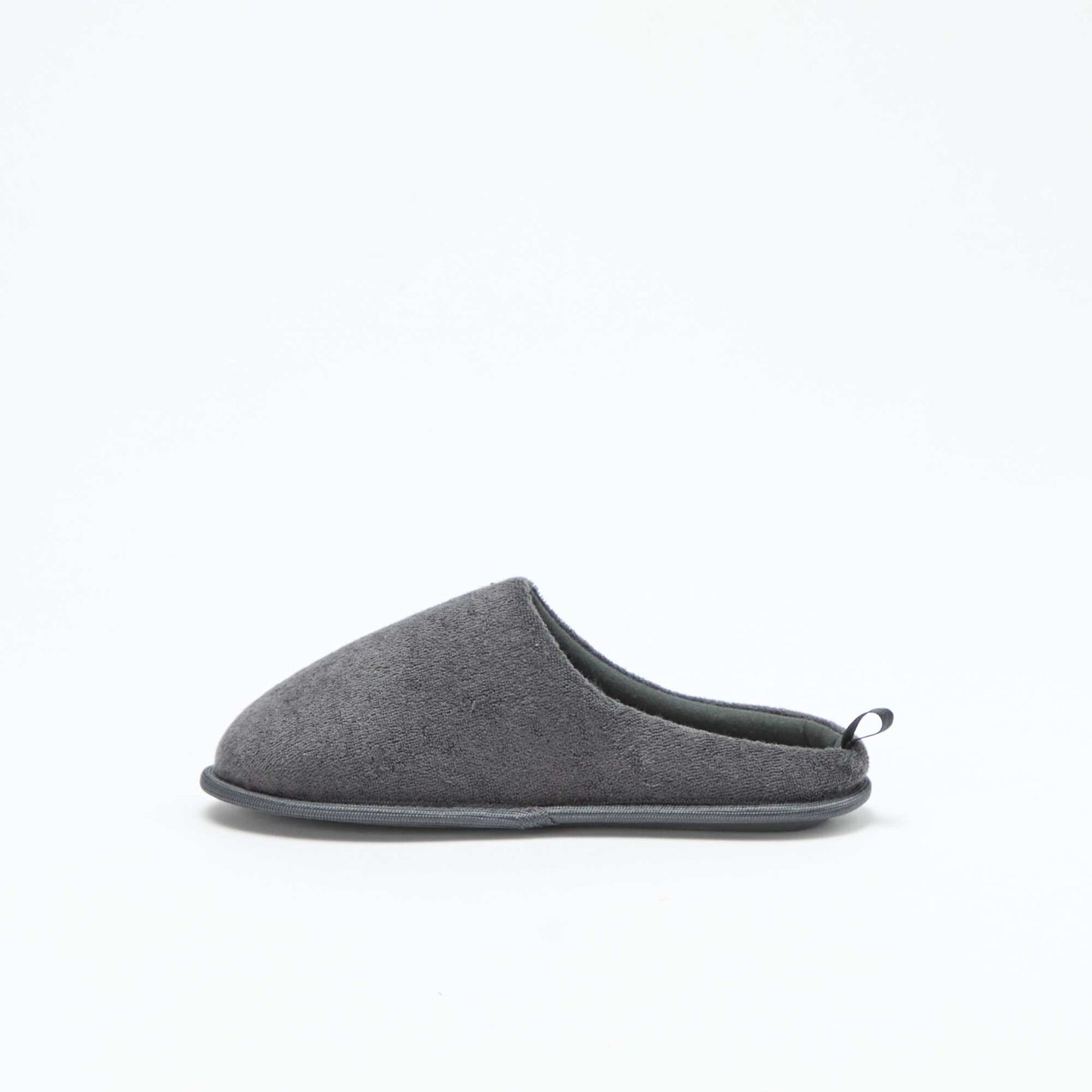 Bouclé knit mule slippers GREY