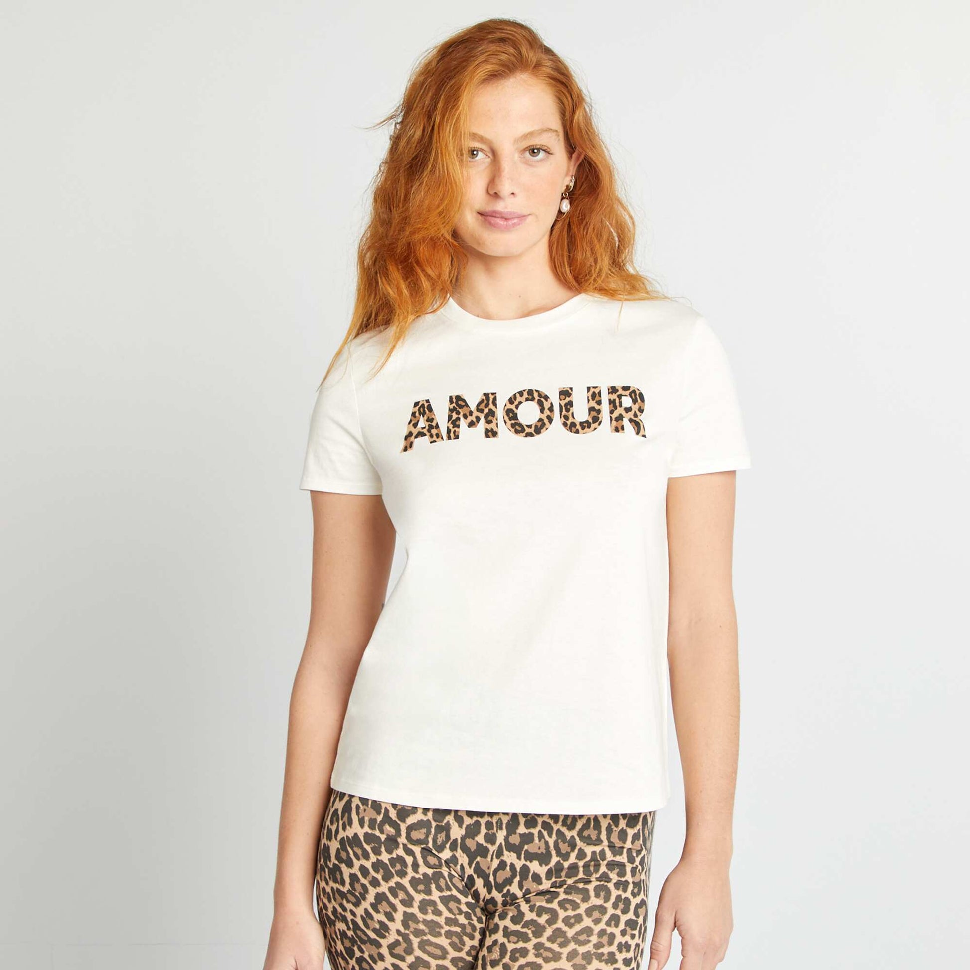 Printed T-shirt ECRU