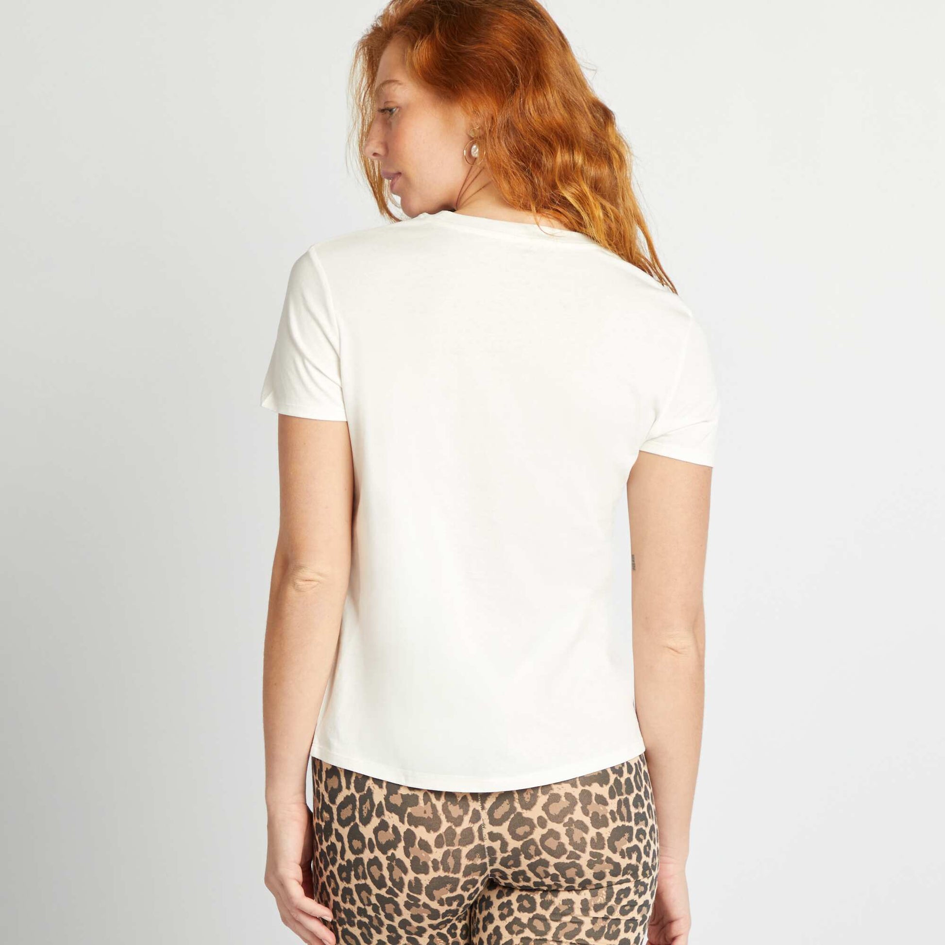 Printed T-shirt ECRU