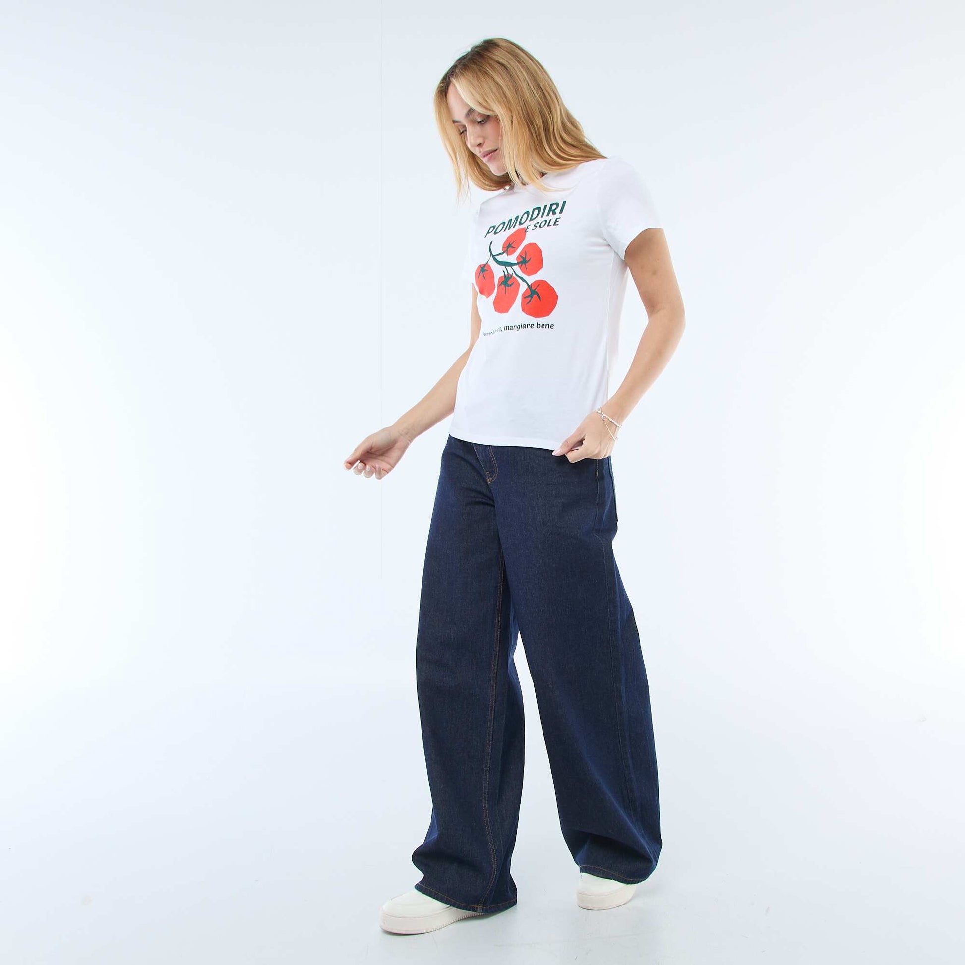 Printed T-shirt WHITE