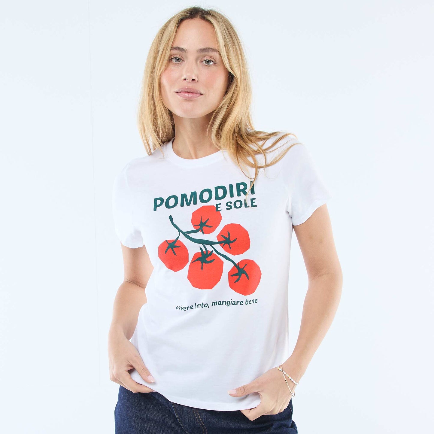 Printed T-shirt WHITE