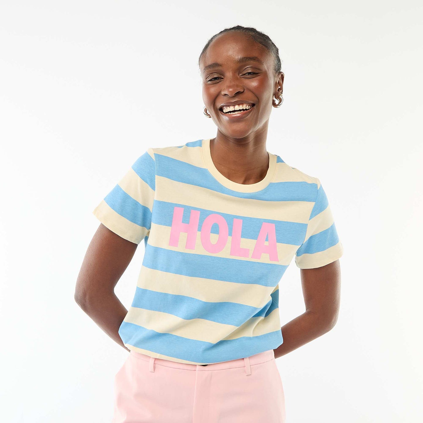 Printed T-shirt BLUE