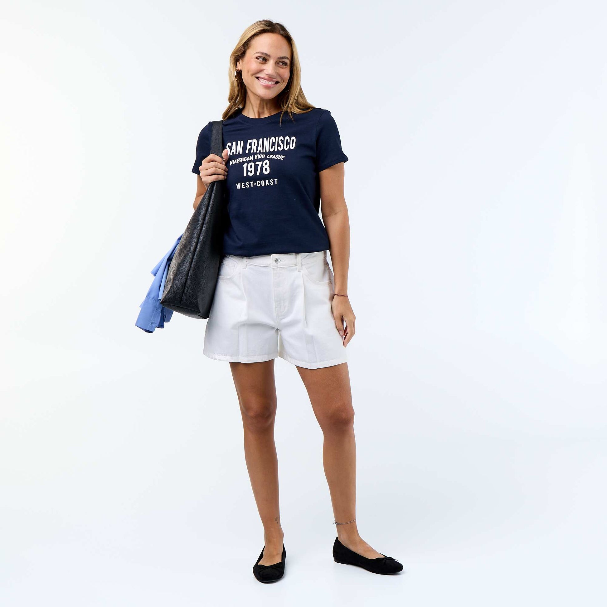 Printed T-shirt BLUE