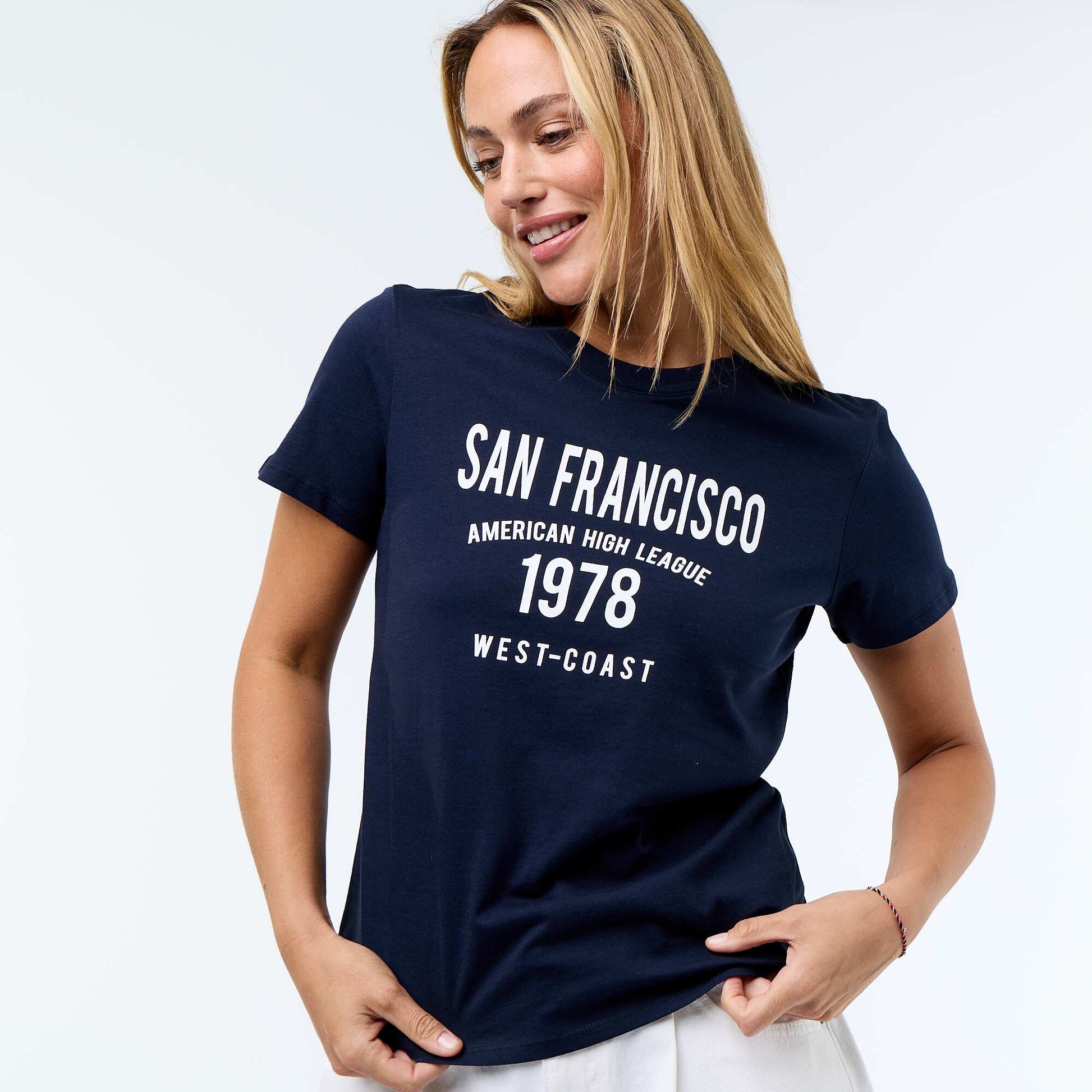 Printed T-shirt BLUE