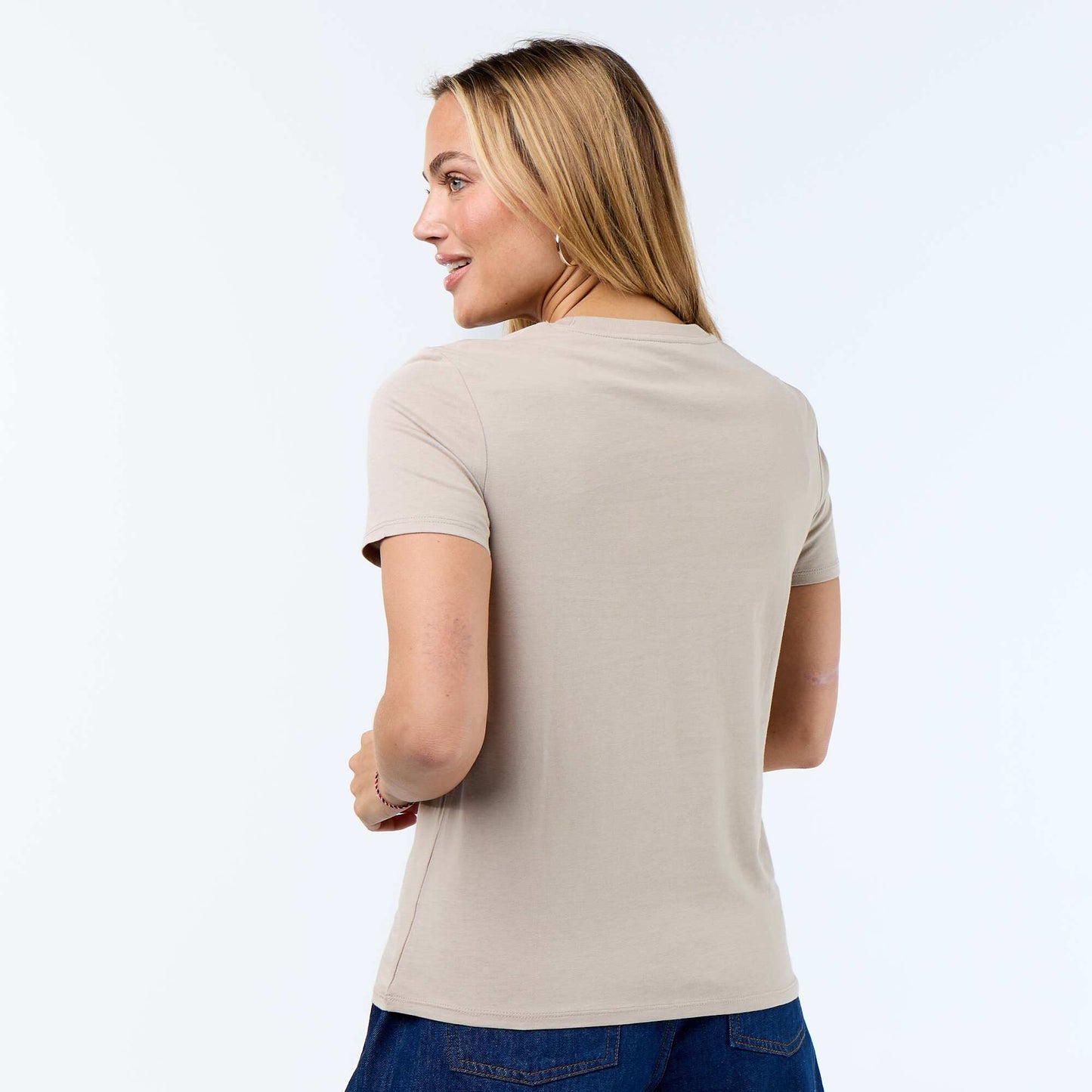 Printed T-shirt BEIGE