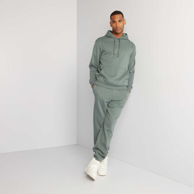 Plain regular-fit joggers GREEN