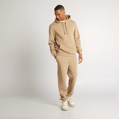 Plain regular-fit joggers BEIGE