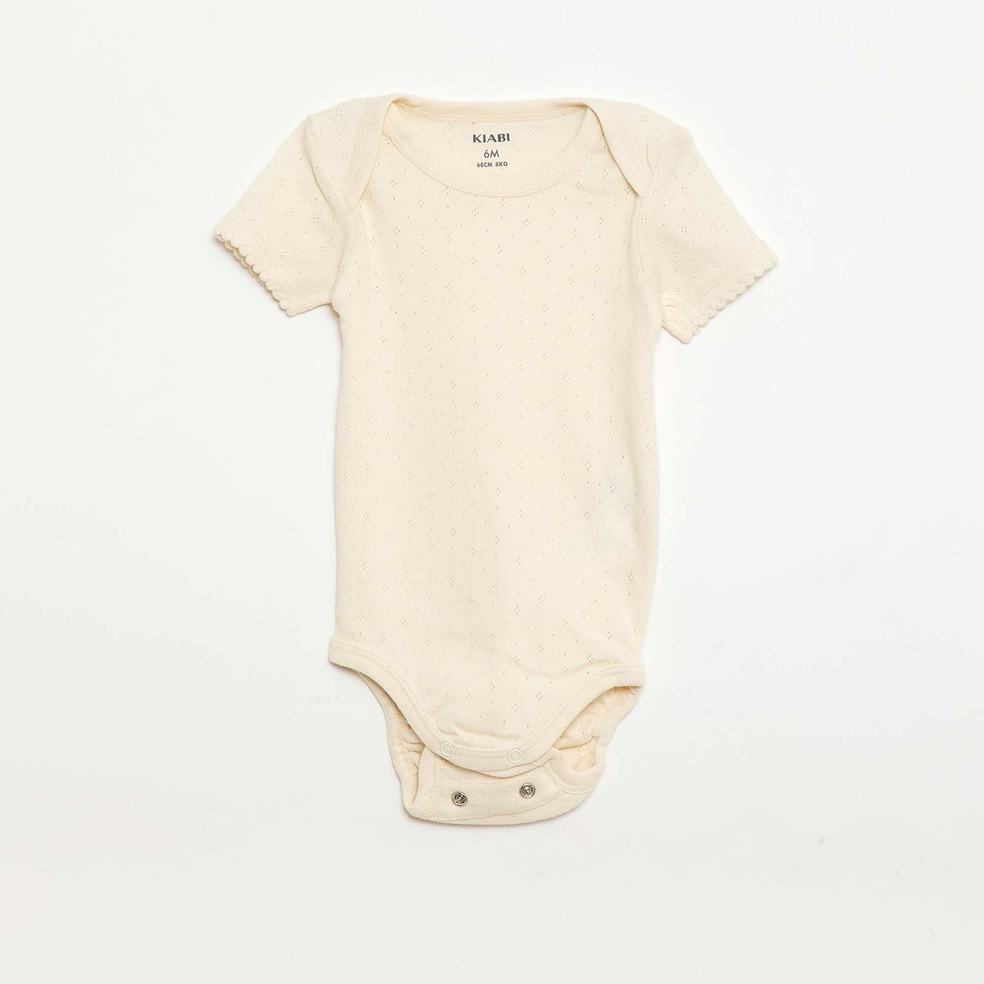Plain knit grow-with-them bodysuits - Pack of 3 BEIGE