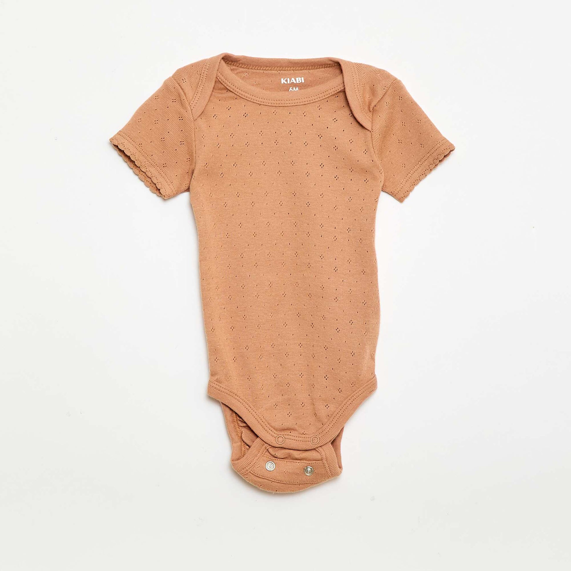 Plain knit grow-with-them bodysuits - Pack of 3 BEIGE