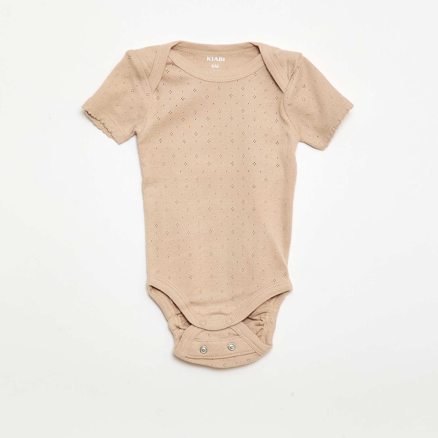 Plain knit grow-with-them bodysuits - Pack of 3 BEIGE