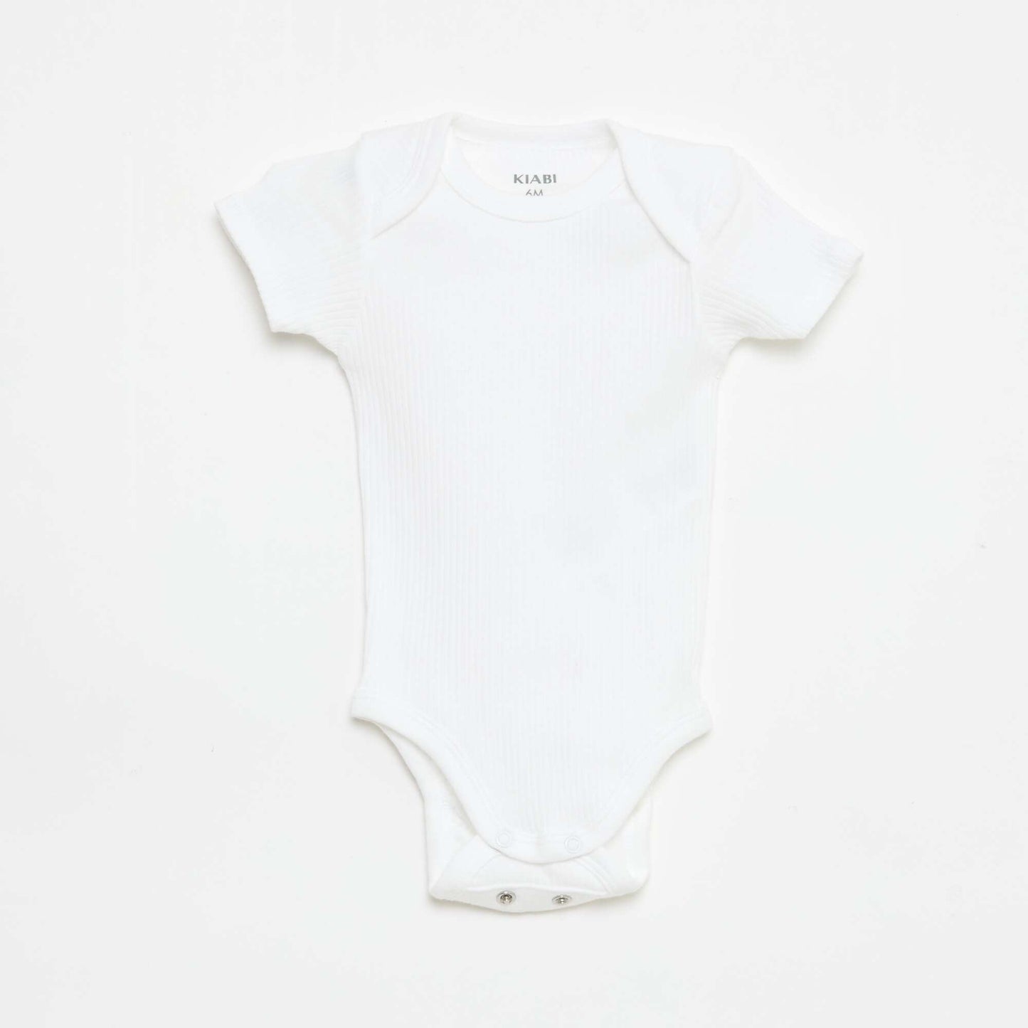 Plain knit grow-with-them bodysuits - Pack of 3 WHITE