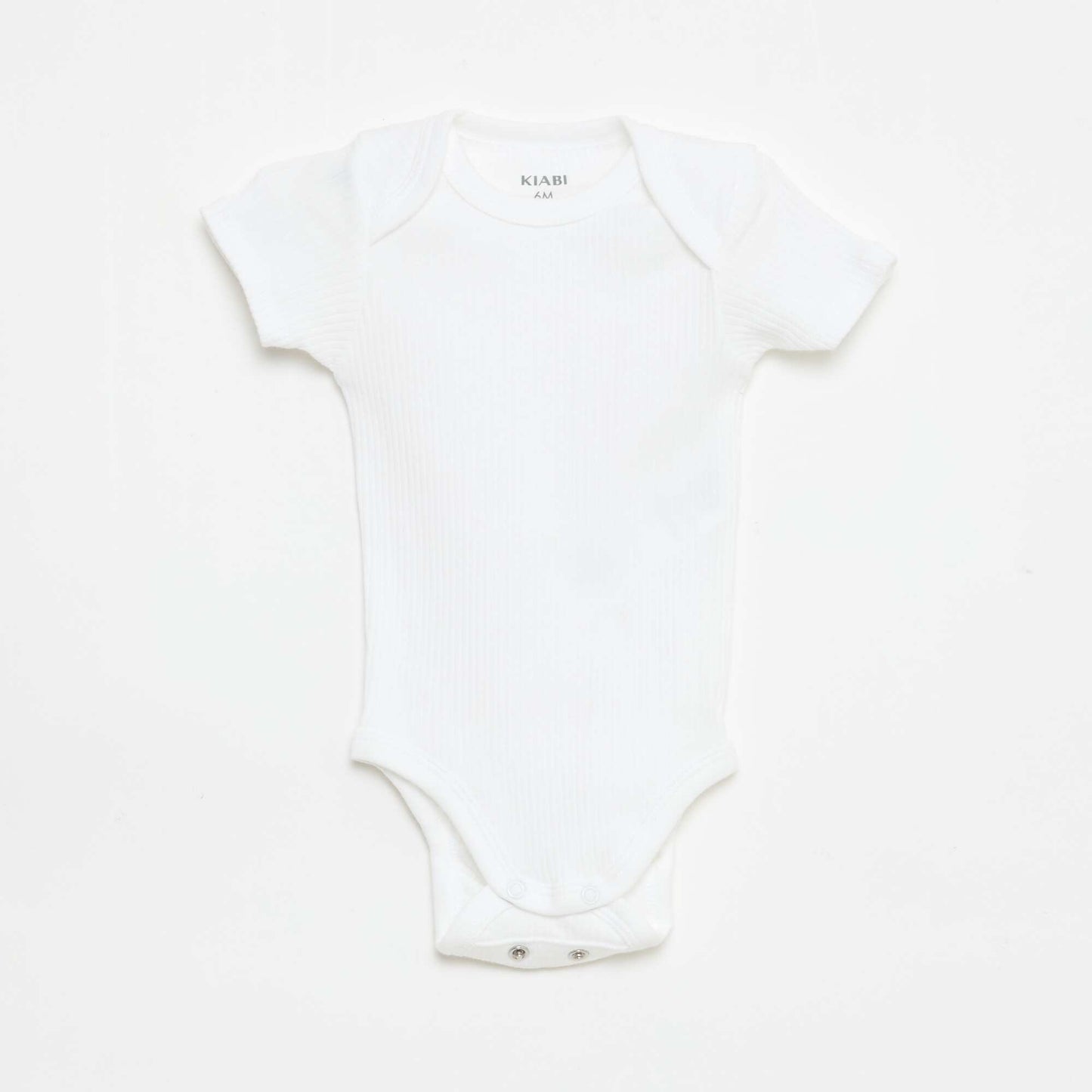 Plain knit grow-with-them bodysuits - Pack of 3 WHITE
