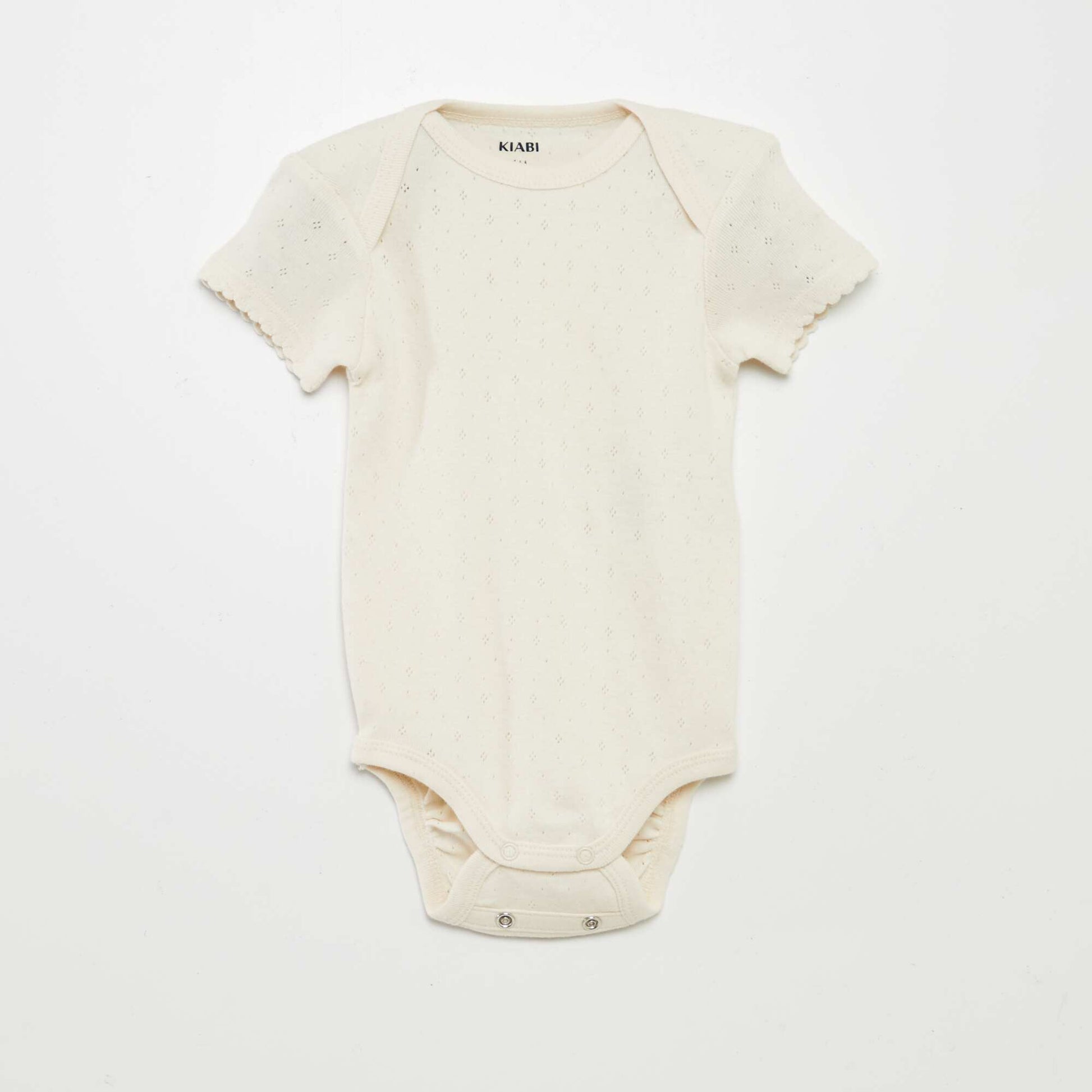Plain knit grow-with-them bodysuits - Pack of 3 PINK
