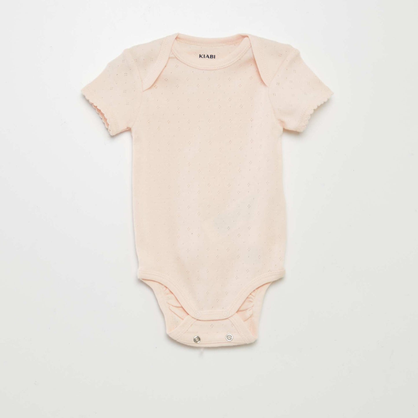 Plain knit grow-with-them bodysuits - Pack of 3 PINK