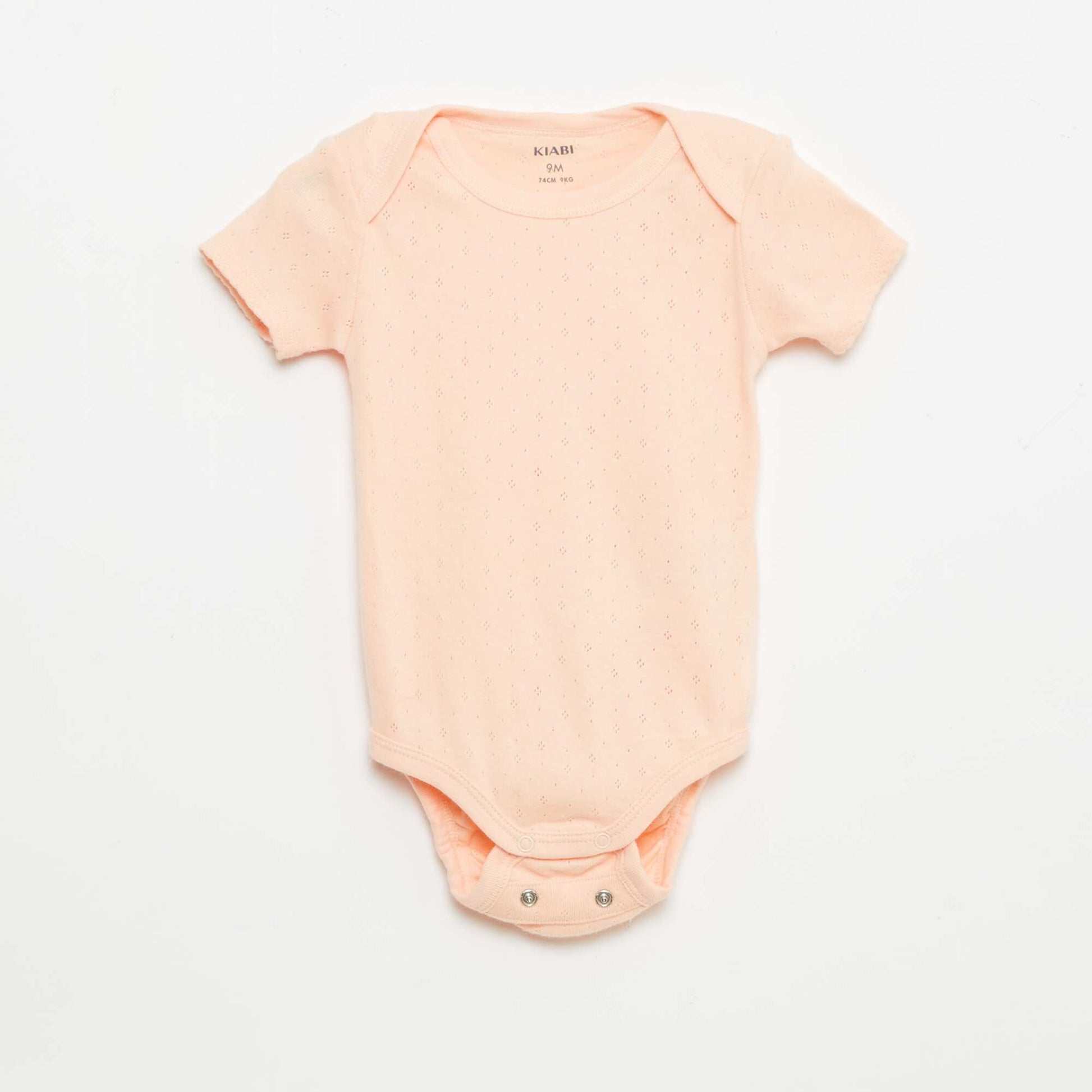 Plain knit grow-with-them bodysuits - Pack of 3 ORANGE