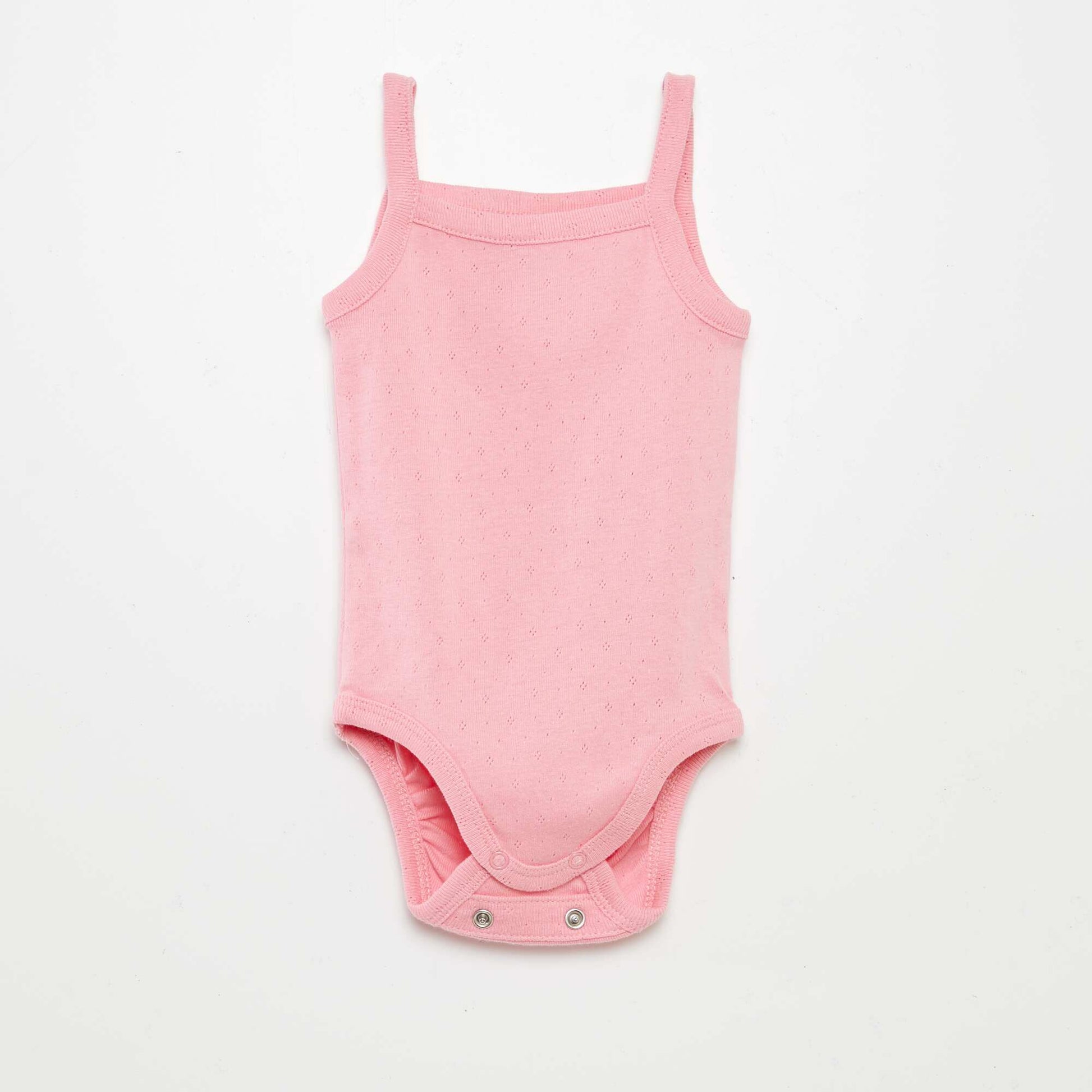 Strappy grow-with-them bodysuits - Pack of 3 PINK