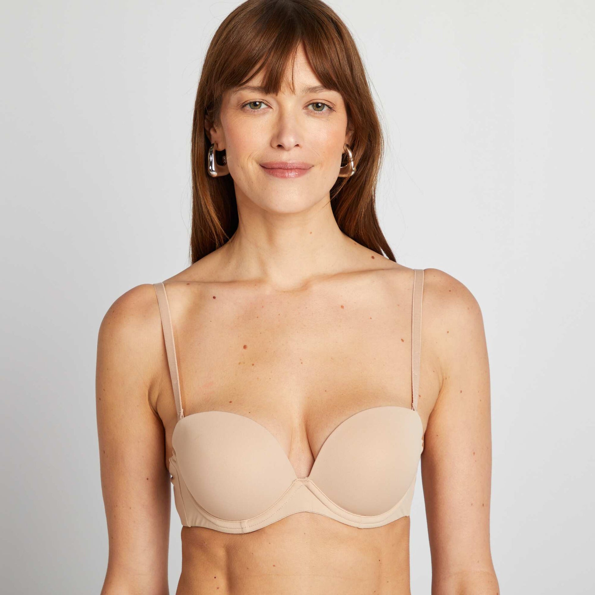 Invisible bandeau bra PINK