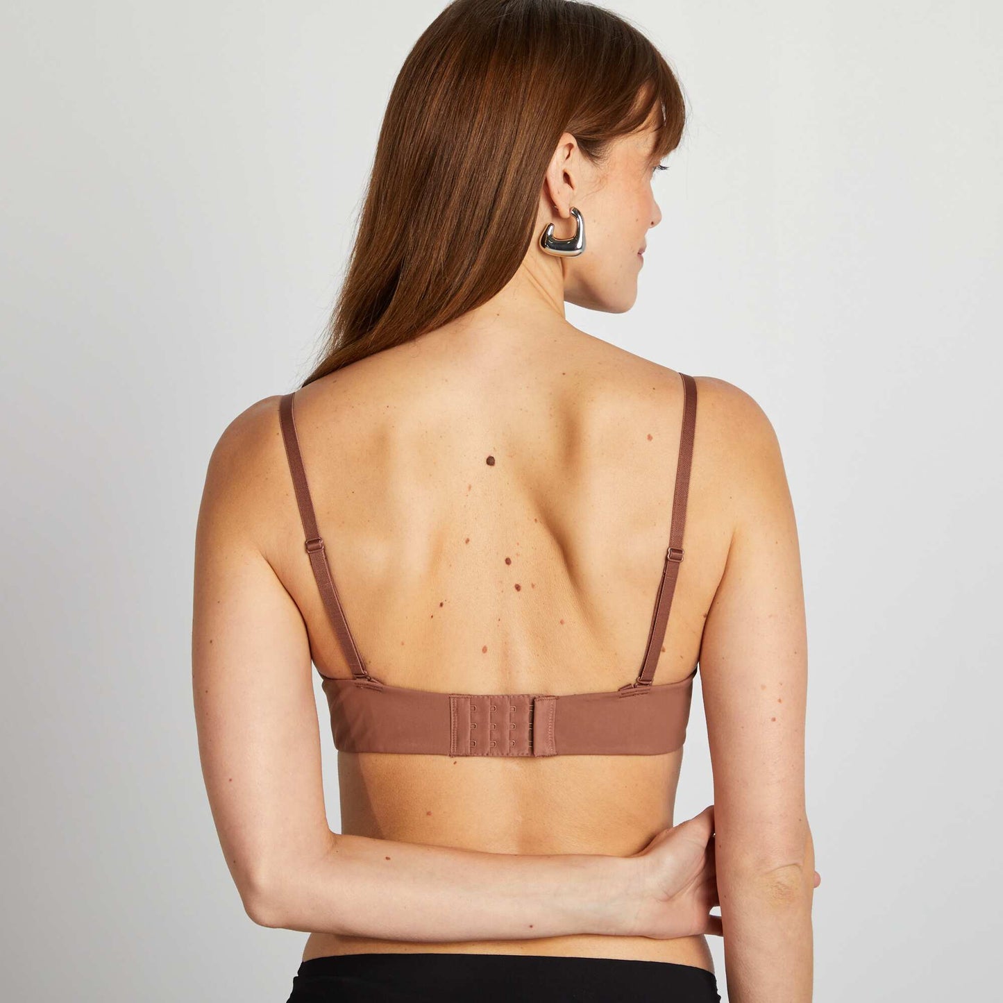 Invisible bandeau bra BROWN