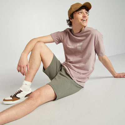 Printed jersey T-shirt PINK