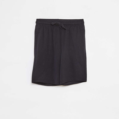 Plain lightweight sweatshirt fabric shorts with 2 pockets GREY