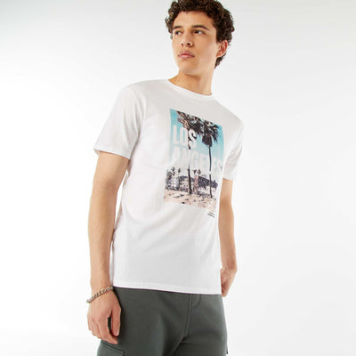 Printed slogan T-shirt WHITE