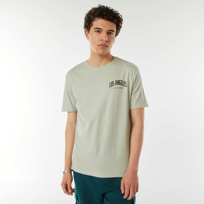 Printed slogan T-shirt GREEN