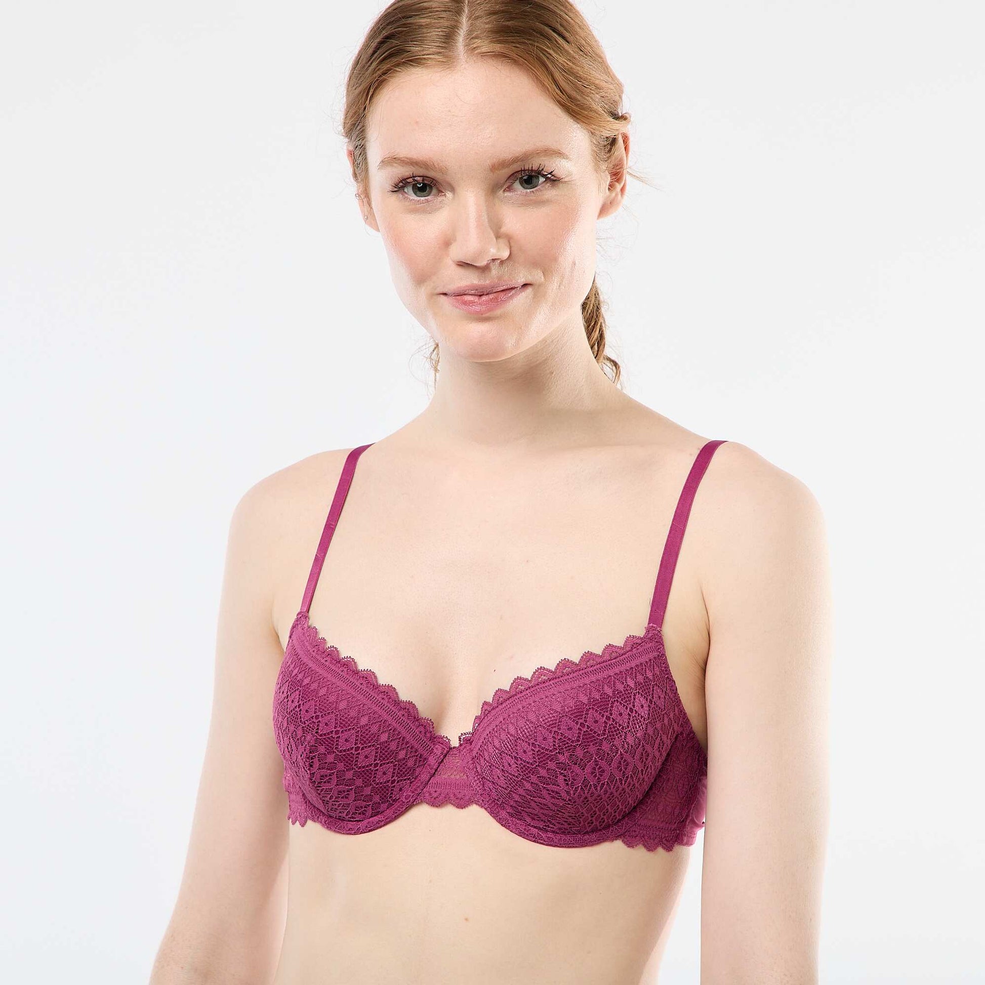 Lace Balconette Bra PINK