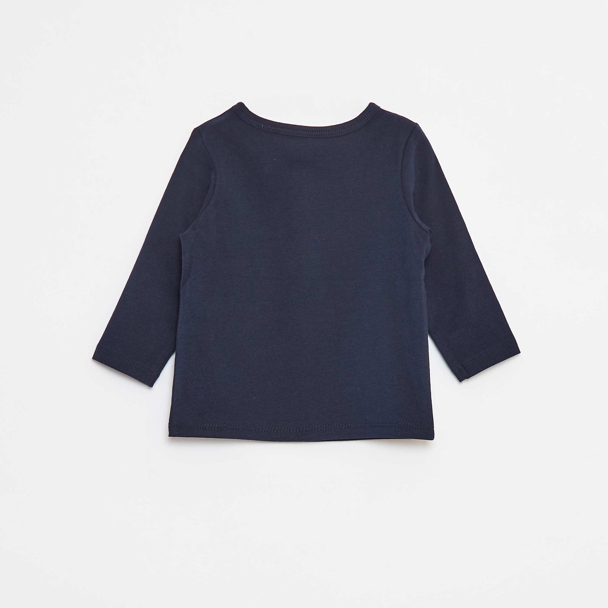 Tunic Neck T-Shirt BLUE