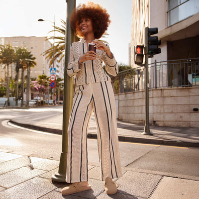 Macramé trousers BEIGE
