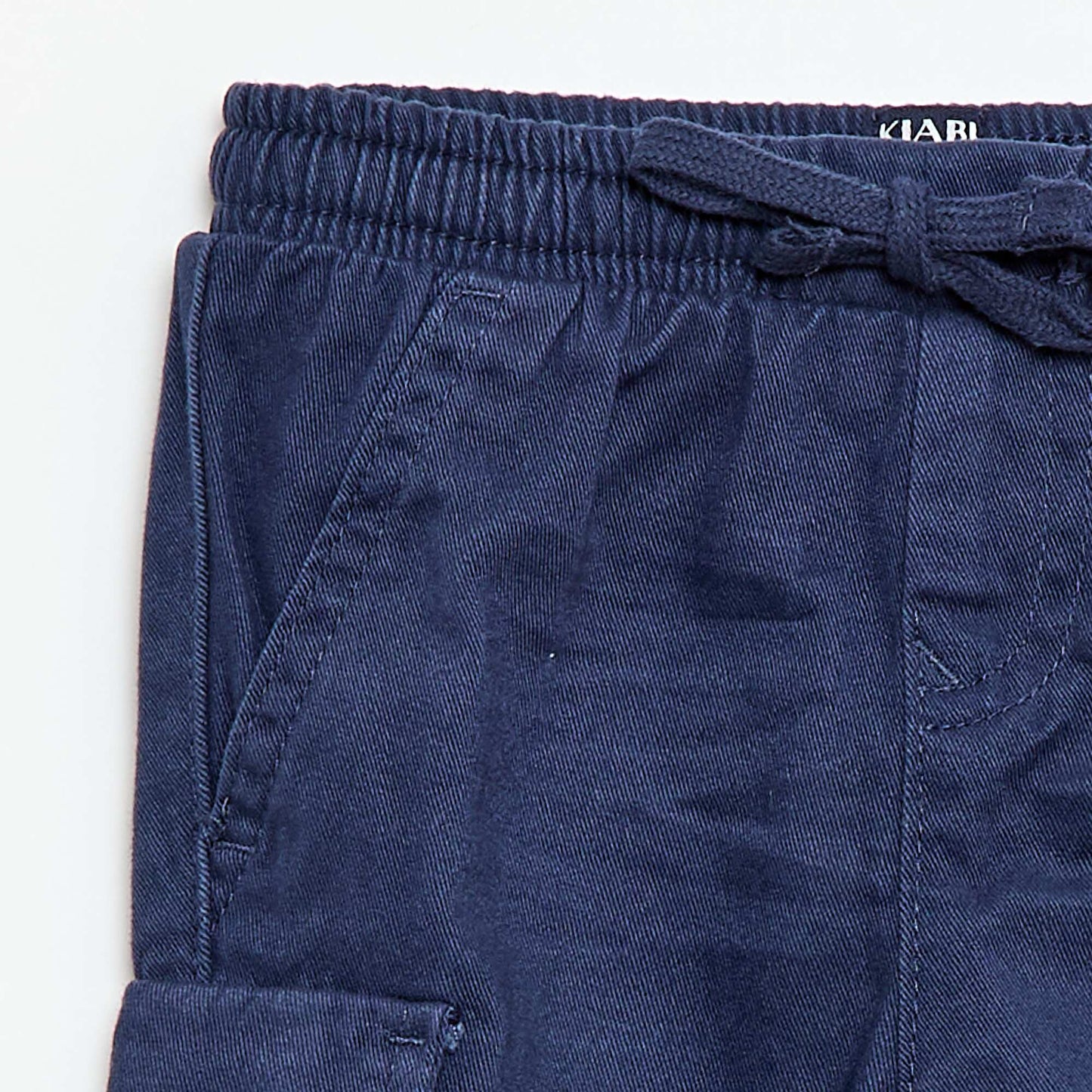 Twill joggers with flap pockets BLUE