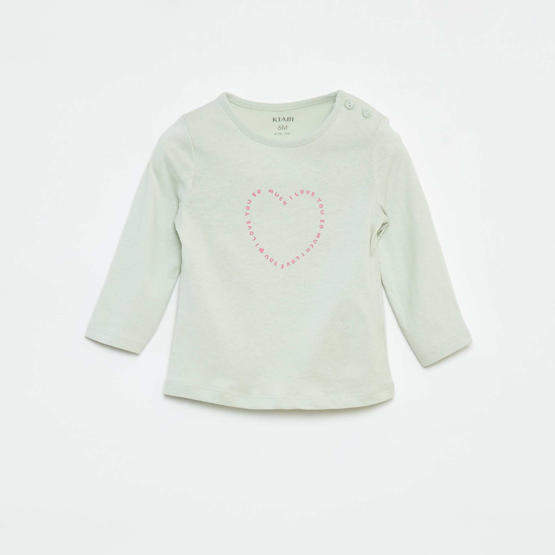 Long-sleeved T-shirt with print BLUE